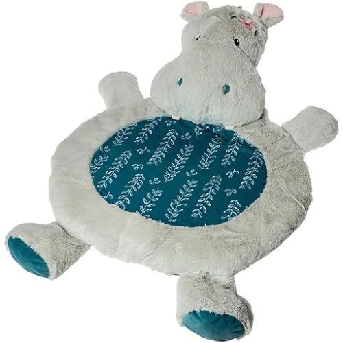 Mary Meyer Bestever Baby Mat Cushioned Tummy Time Floor Play Mats for Babies and Toddlers, 31 x 23-Inches, Jewel Hippo