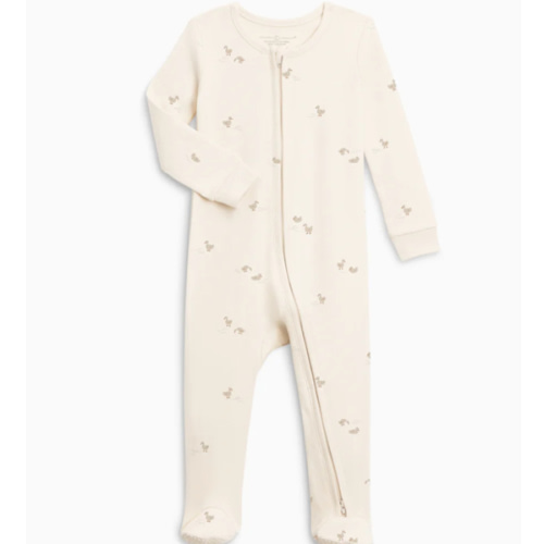 Peyton Zipper Sleeper | Duck Print
