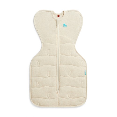 Love To Dream Quilted Stretch Cotton Swaddle Up 3.5 Tog Moon Oat Size Newborn
