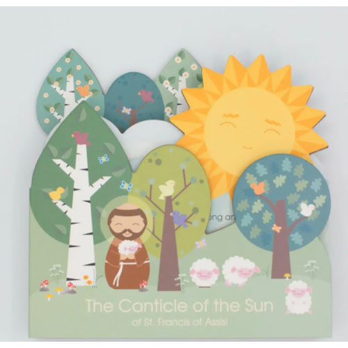 The Canticle of the Sun: Of St. Francis of Assisi shaped book - – Shining Light Dolls