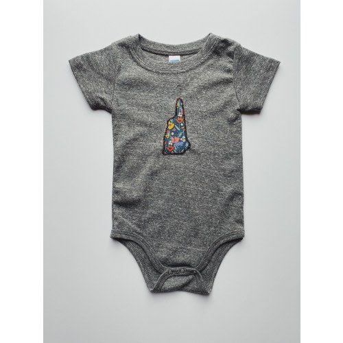 New Hampshire Baby Bodysuit - Wildflower