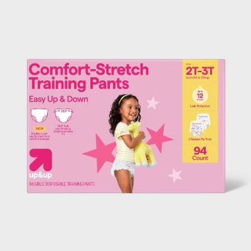 Girls' Comfort-Stretch Disposable Training Pants - up&up™