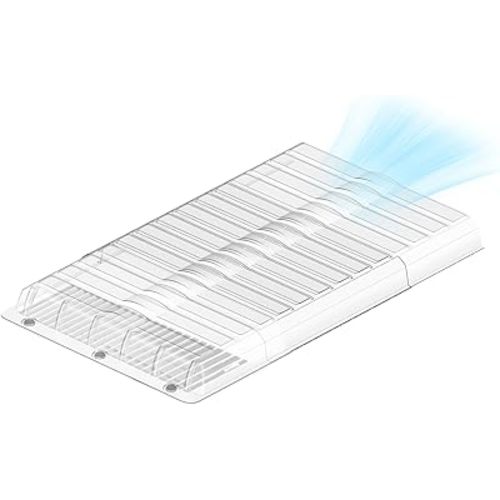 Air Vent Extender for Under Furniture, Vent Redirector, Vent Deflector for Floor Register 10" and 12" Wide, Extends from 17"-33" Long (1PCS)