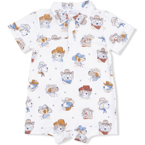 Cowdogs - Cowboy Shortie - Angel Dear Rompers | Maisonette