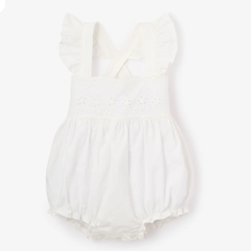 Eyelet Lace Ruffle Sunsuit