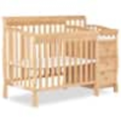Dream On Me Jayden 4-in-1 Natural Mini Convertible Crib And Changer 629-N