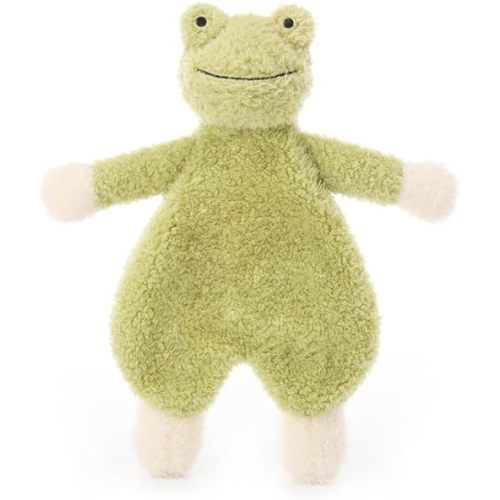 Apricot Lamb Stuffed Animals Security Blanket Green Frog Infant Nursery Character Blanket Luxury Snuggler Plush 10 Inches