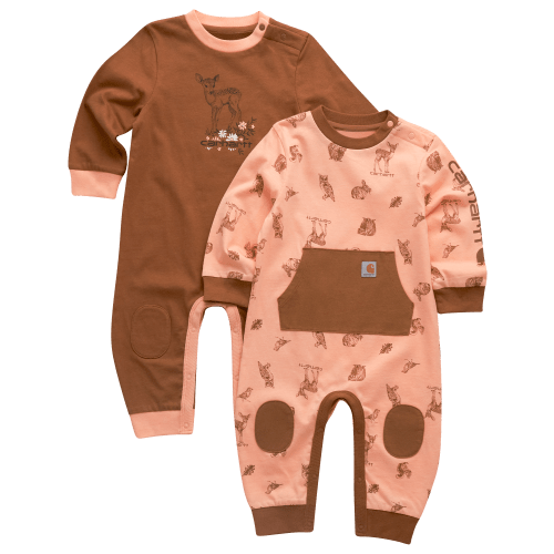 Carhartt Long-Sleeve Coveralls 2-Piece Set for Baby Girls