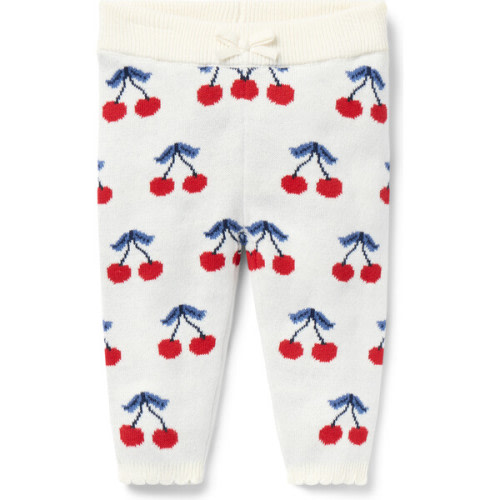 Baby Cherry Sweater Pant, White - Janie and Jack | Maisonette