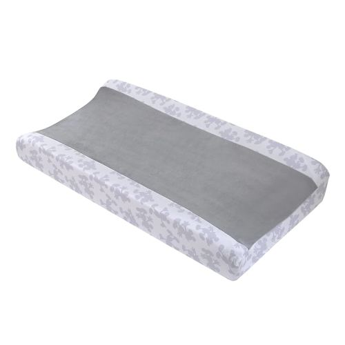 NoJo Disney Mighty Mickey Mouse Grey and White Super Soft Changing Pad Cover