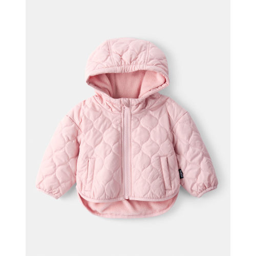 Baby Girl Quilted Long-Sleeve Midweight Jacket - Pink - OshKosh B'gosh | Carter's