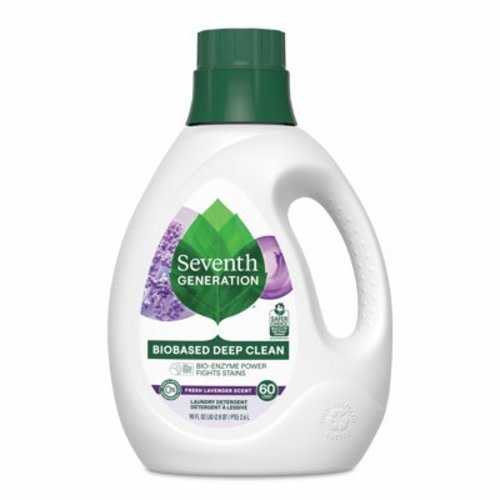 Seventh Generation Laundry Detergent Liquid, Floral Lavender, 90 oz, 60 Loads