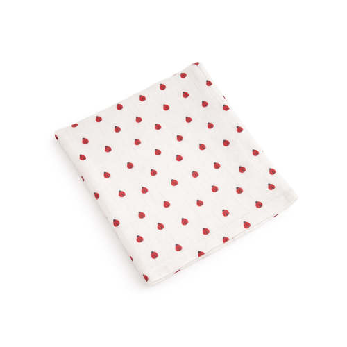 Ladybug / Organic Pointelle Swaddle