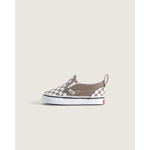 Toddler Slip-On V Checkerboard Shoe in Checkerboard Walnut Brown | Vans
