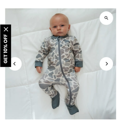 Baby Zip Up - Classic Deer Camo – BURLEBO