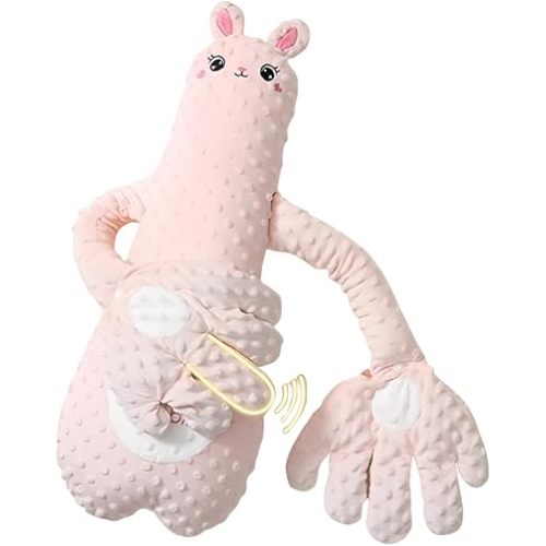 My Dream Keeper, Companion Plush Toy - Animal Shaped Comforting Pillow, Soft Sensory Stuffed Animal for Soothing & Cuddling, Plush Figure Soothing Toys for Home and Travel (Rabbit)