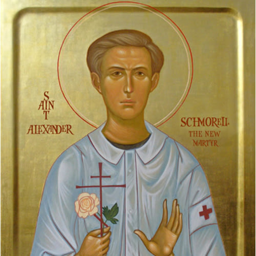 Icon of St. Alexander (Schmorell) the New Martyr - (1AL21) - Uncut Mountain Supply