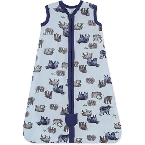 Burt's Bees Baby Unisex Beekeeper Wearable Blanket, Organic Cotton - Light Weight or Medium Weight - Newborn Essentials