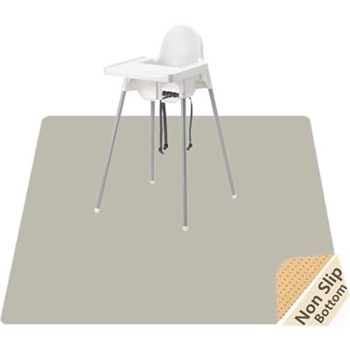 Splat Mat for Under High Chair, Waterproof Washable High Chair Floor Mat