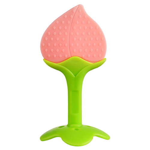 Qocolhg Baby Teething Toys for 0-6 6-12 Months, Infant Toys Food Grade Silicone Teething Toy, Hand Teethers Baby Chew Toys for Sucking Needs, BPA Free, Christmas Clearance (Pink)
