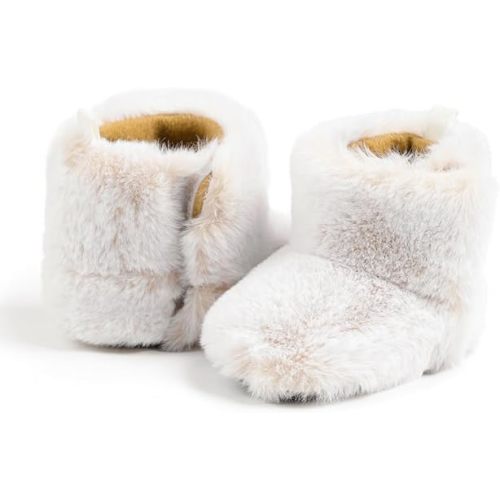 Meckior Baby Girls Cowboy Tassel Boots Side Zipper Moccasins Soft Bottom Non-Slip Toddler Shoe