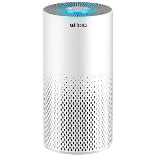 Afloia Air Purifiers for Home Bedroom Large Room Up to 1076 Ft², 3-Stage Filter Cleaner Odor Eliminator, Remove Pets Dust Dander Hair Allergy Mold Pollen Smoke Smell, Quiet 22 dB, 7 Colors Night Light