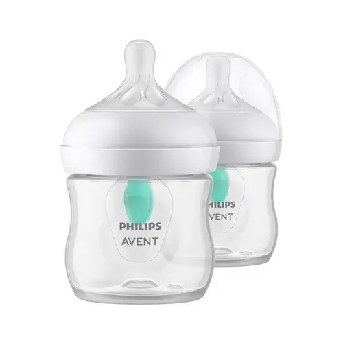 Avent Natural Response Bottles With Air free Vent 125Ml - 2 Pack | Baby Bunting AU