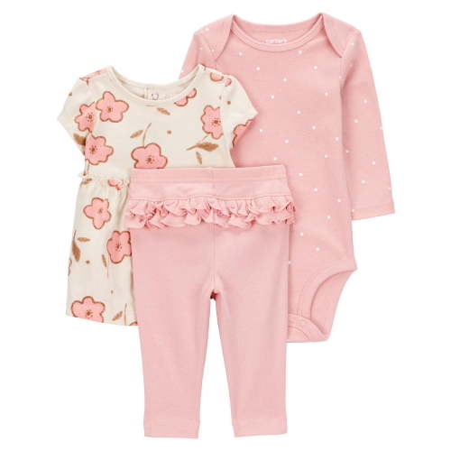 Carter's Child of Mine Baby Girls' 3 Piece Set - Pink Floral, Sizes Newborn - 24 Months - Walmart.ca