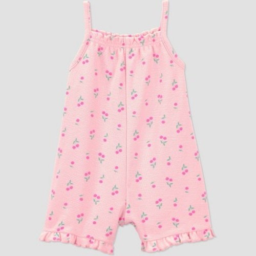 Carter's Just One You® Baby Girls' Cherry Graphic Romper - Pink 9M