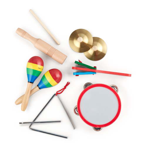 Melissa & Doug, Musical Set, 10-Piece Band-in-a-Box Toddler Toys