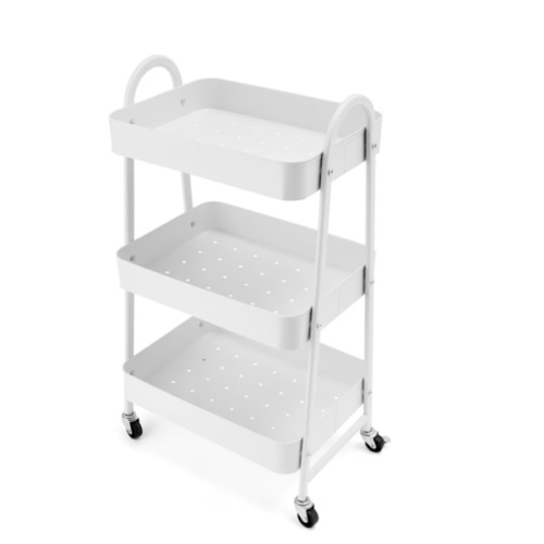 White 3 Tier Trolley