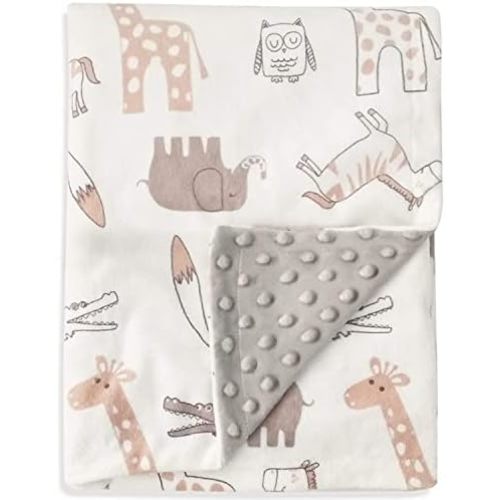 Baby Blanket Lovely Animal Double Layer Dotted Back 30 x 40 Inch
