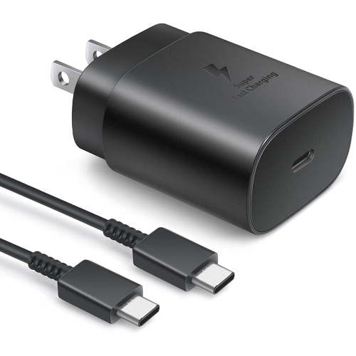 SAMSUNG 25W USB-C Super Fast Charging Wall Charger - Black (US Version with Warranty)