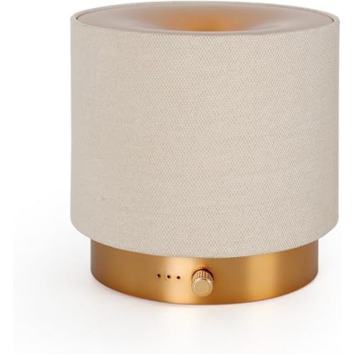 Elegant Fabric Aroma Diffuser - Quiet Essential Oil Diffuser with Soft Night Light, Perfect for Home, Office, and Yoga Space (M35-Gold)