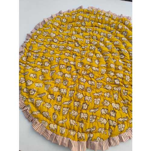 Block Print Round Baby Quilt !! Soft Doctor Cotton Baby Blanket 40X60