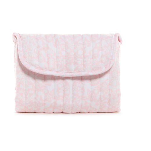Quilted Changing Mat - Woodland Pink