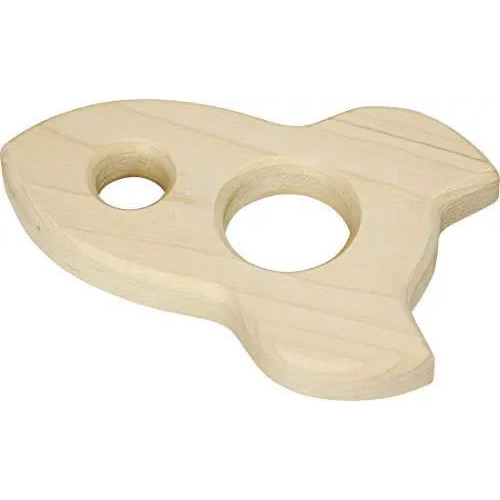 Rocket Shaped Baby Teether | Natural | Made in the USA – The Baby Penguin