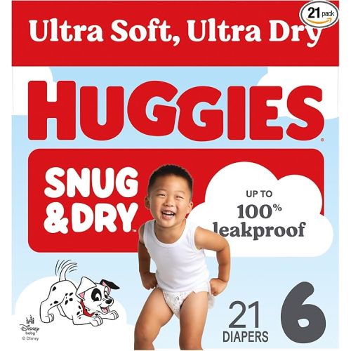 Huggies Snug & Dry Diapers Size 6, 21 Count