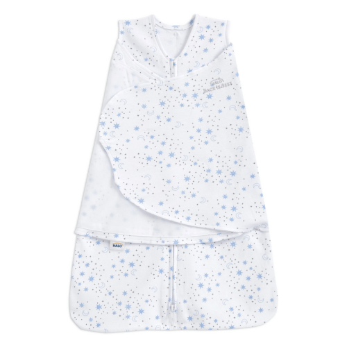 Halo SleepSack Swaddle, Midnight Moons Blue, Newborn