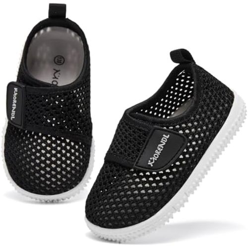 MORENDL Toddler Water Shoes Baby Breathable Mesh Non-Slip Sandals Quick Dry Lightweight Beach Barefoot Shoes