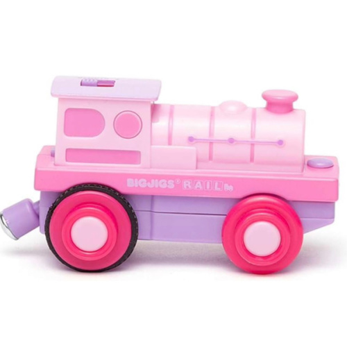 Bigjigs Rail Battery Powered Pink Loco Train