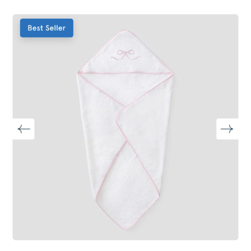 Hooded Towel “Pink Bow”