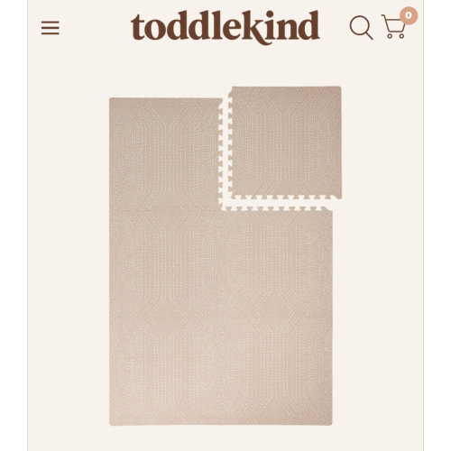 toddlekind Haven Play Mat in color Deco Latte l for nursery 8'x12'