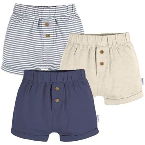Gerber Baby Boys & Girls 3-Pack Knit Shorts