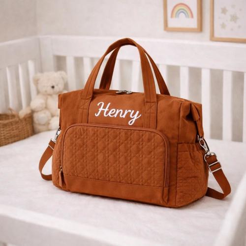 Personalized Diaper Bag With Name|Custom Multifunction Mom Bag|Waterproof Large Baby Bag| Maternity Bag|Stylish Hospital & Baby Shower Gift