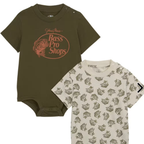 Bass Pro Shops Logo Bodysuit for Babies 2-Piece Set | Bass Pro Shops