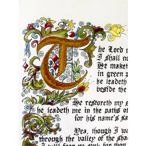 Gift for her/Psalm 23/The Lord is my Shepherd/Bible Art/Wall Art/KJV