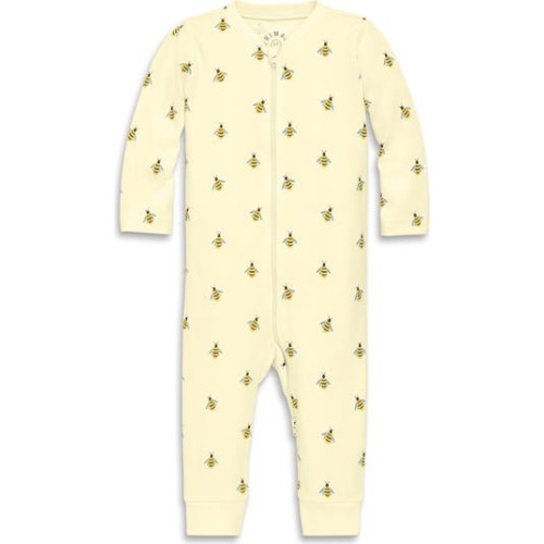 Baby Organic Zip Romper In Baby Bugs, Newborn
