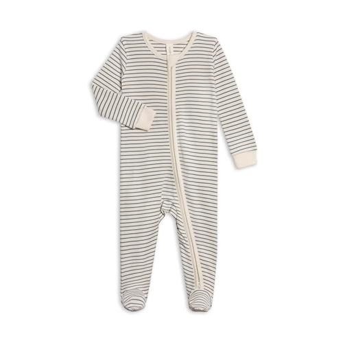 Colored Organics Baby Zip-Up Footed Sleeper with 2-Way Zipper - Organic Cotton Pajamas