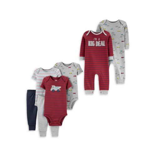 Child of Mine by Carter's Baby Boy Bodysuits, Pants, & Coverall Set, 7-Piece, Preemie-18 Months